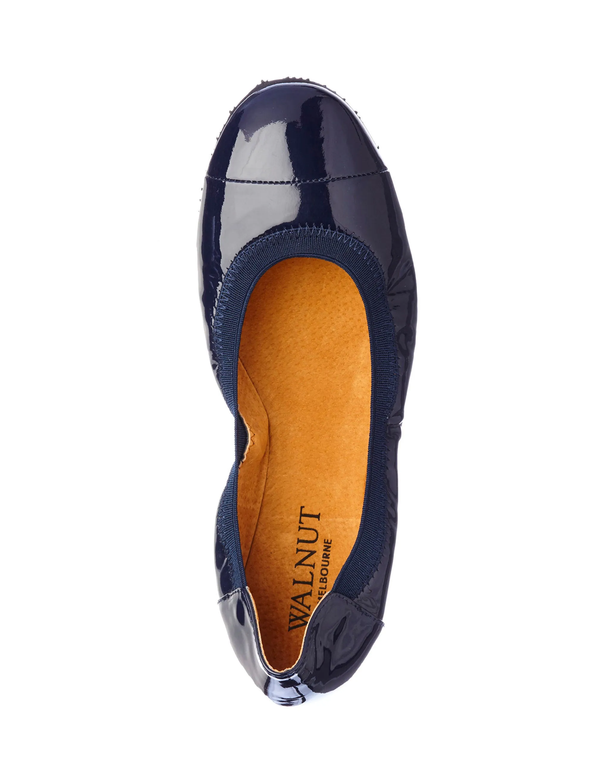 Ava Patent Ballet Navy