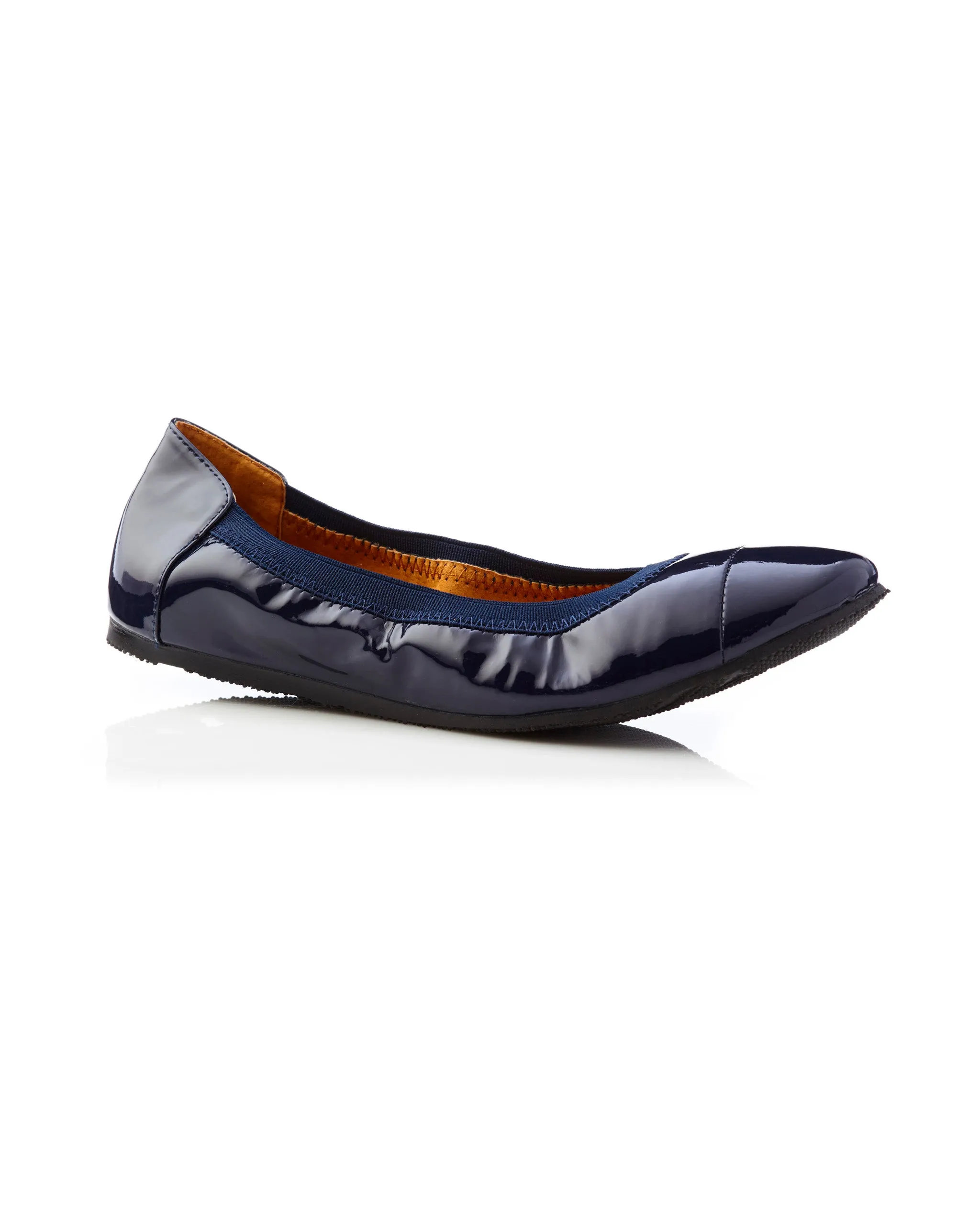 Ava Patent Ballet Navy