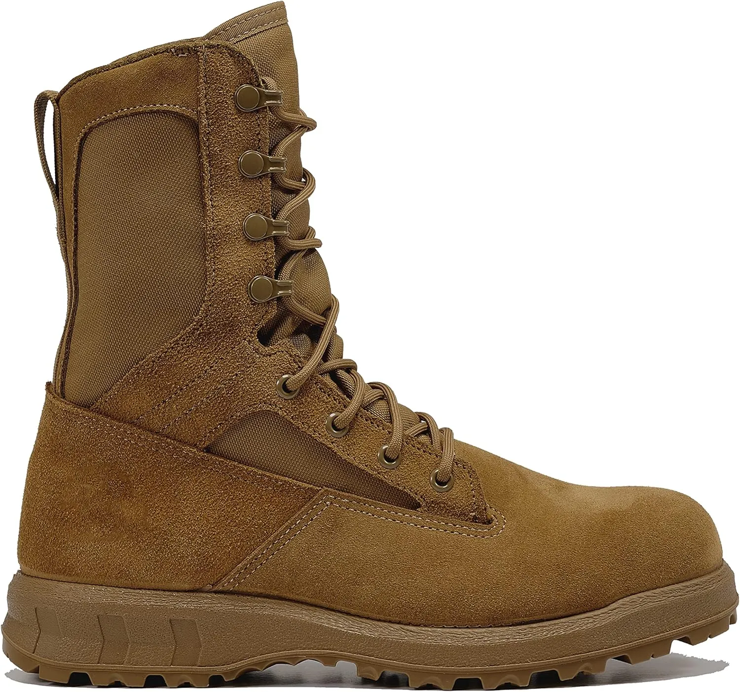 Belleville C290 8 Inch Ultra-Lightweight Training and Combat Boots For Men - Army/Air Force OCP ACU Coyote Brown Military Boots For Men With Moisture-Wicking Lining