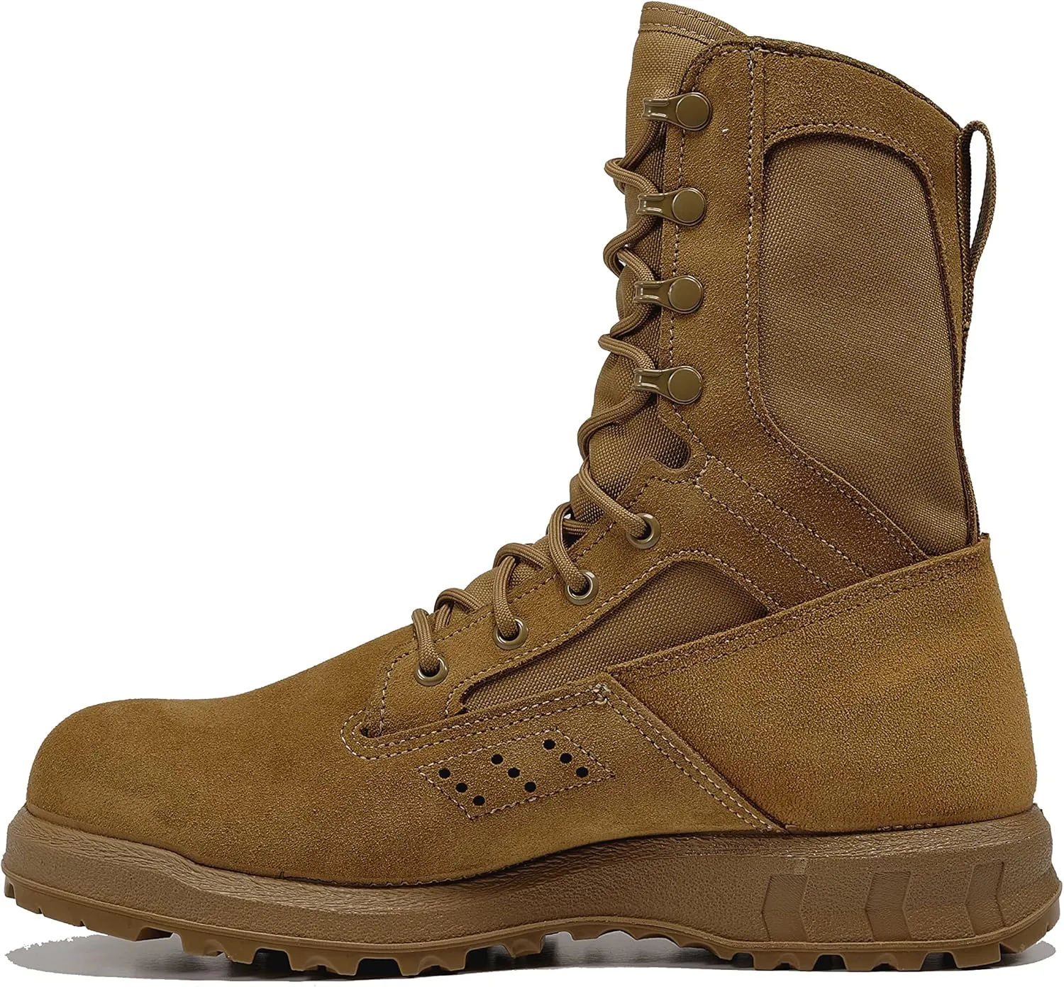 Belleville C290 8 Inch Ultra-Lightweight Training and Combat Boots For Men - Army/Air Force OCP ACU Coyote Brown Military Boots For Men With Moisture-Wicking Lining