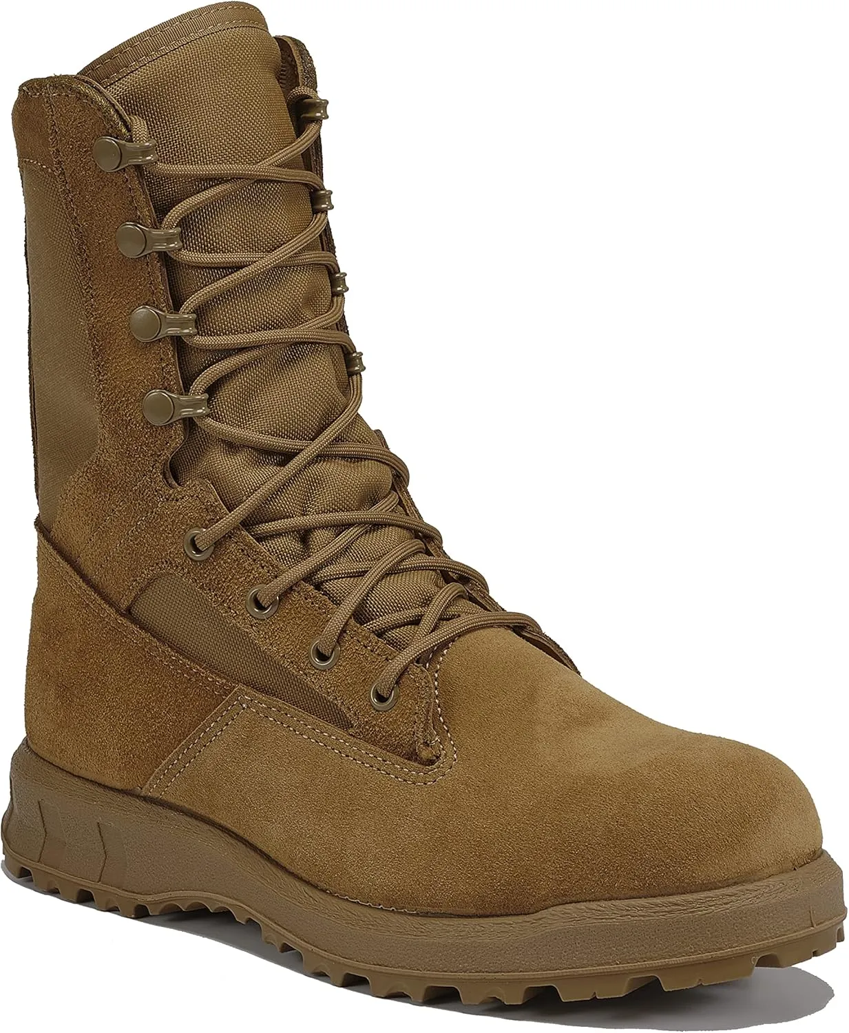 Belleville C290 8 Inch Ultra-Lightweight Training and Combat Boots For Men - Army/Air Force OCP ACU Coyote Brown Military Boots For Men With Moisture-Wicking Lining