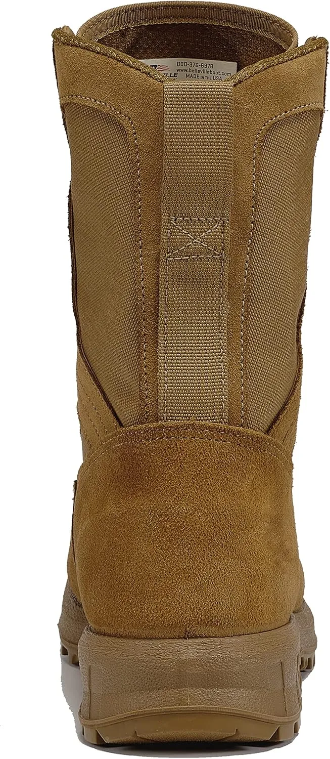 Belleville C290 8 Inch Ultra-Lightweight Training and Combat Boots For Men - Army/Air Force OCP ACU Coyote Brown Military Boots For Men With Moisture-Wicking Lining
