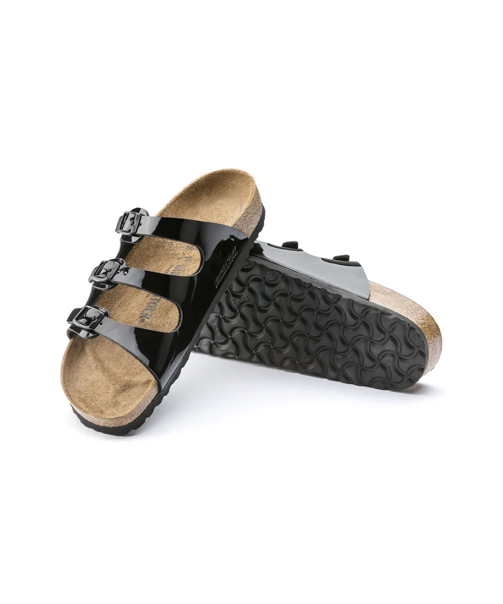 BIRKENSTOCK FLORIDA IN BLACK PATENT