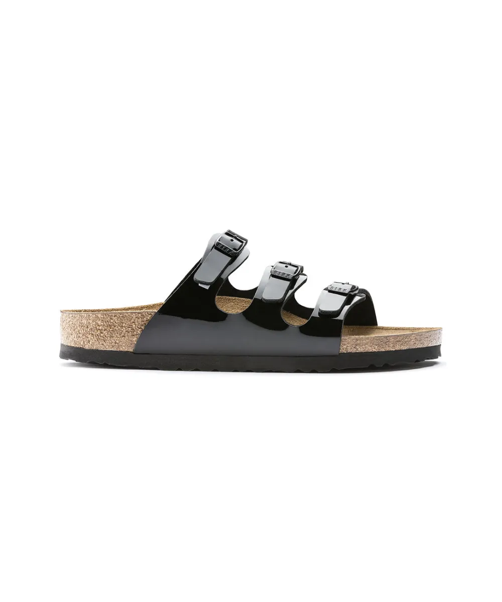 BIRKENSTOCK FLORIDA IN BLACK PATENT