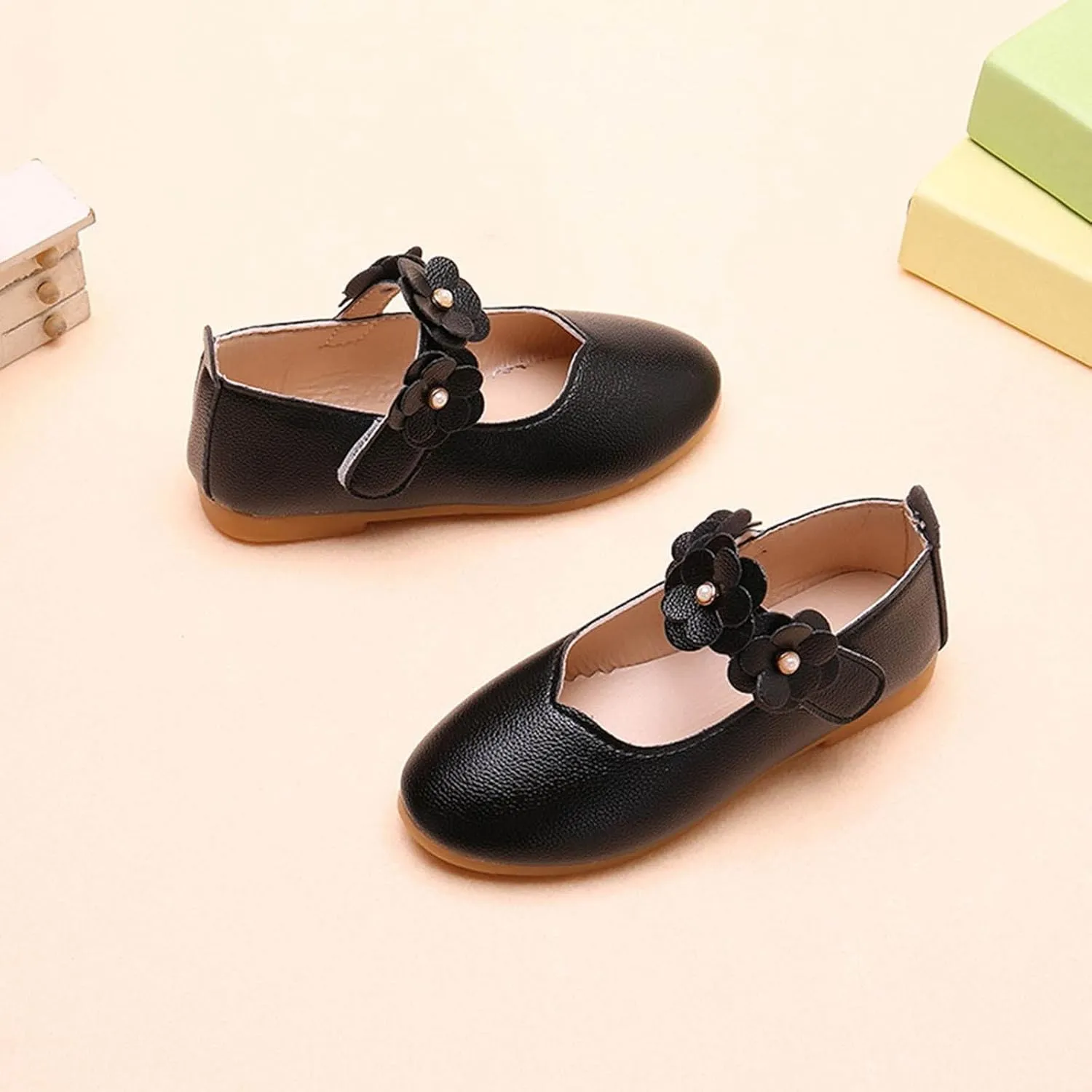 Flower Girl Shoes Cute Fashion Hollow Formal Shoes Soft Bottom Non-Slip Small Leather Shoes Princess Shoes, 5