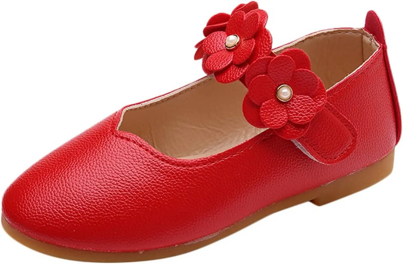 Flower Girl Shoes Cute Fashion Hollow Formal Shoes Soft Bottom Non-Slip Small Leather Shoes Princess Shoes, 5