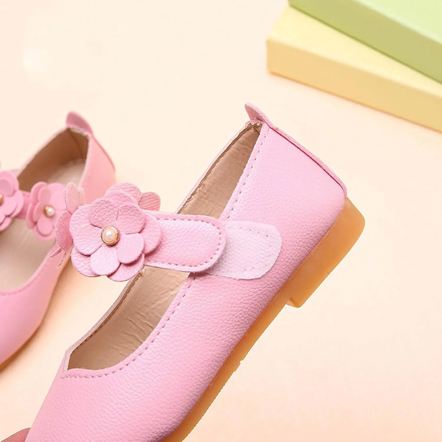 Flower Girl Shoes Cute Fashion Hollow Formal Shoes Soft Bottom Non-Slip Small Leather Shoes Princess Shoes, 5