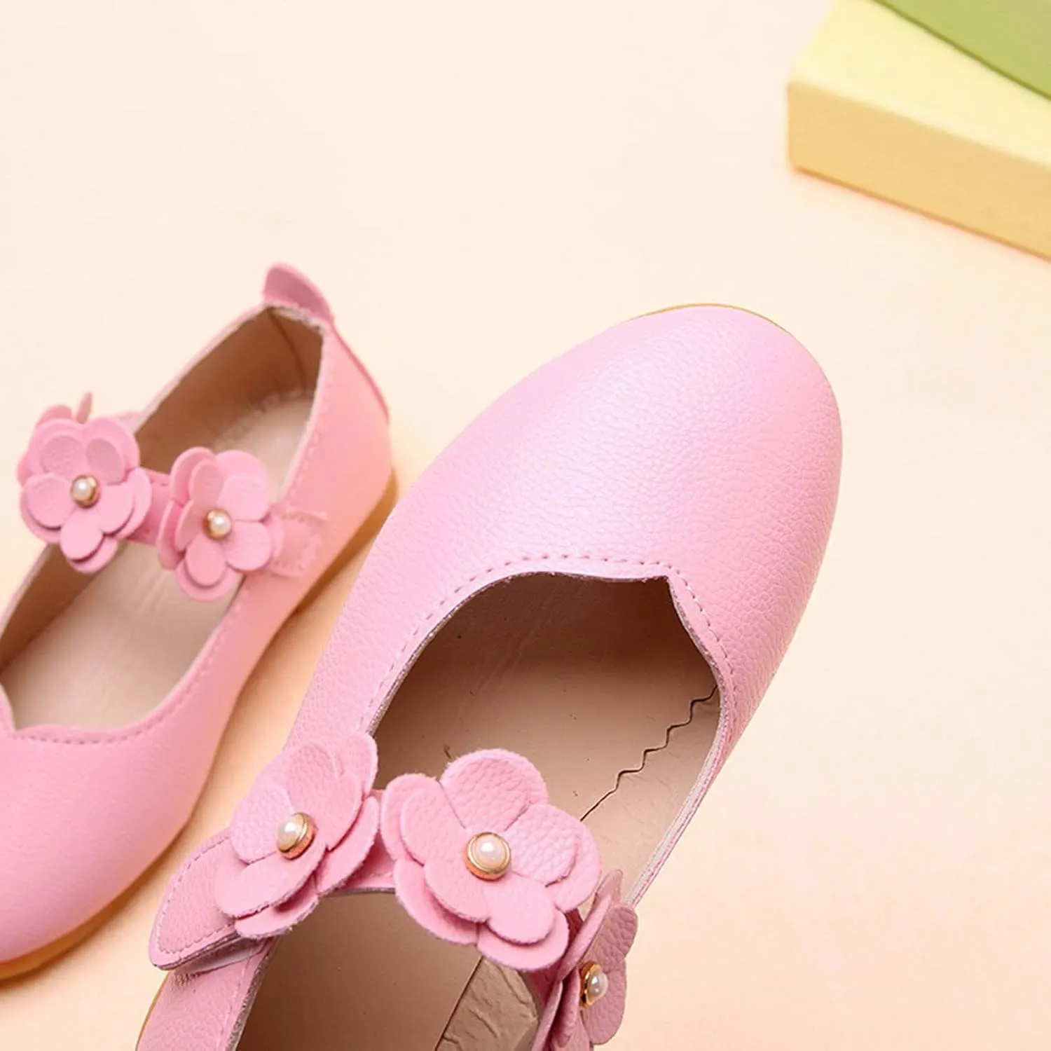 Flower Girl Shoes Cute Fashion Hollow Formal Shoes Soft Bottom Non-Slip Small Leather Shoes Princess Shoes, 5