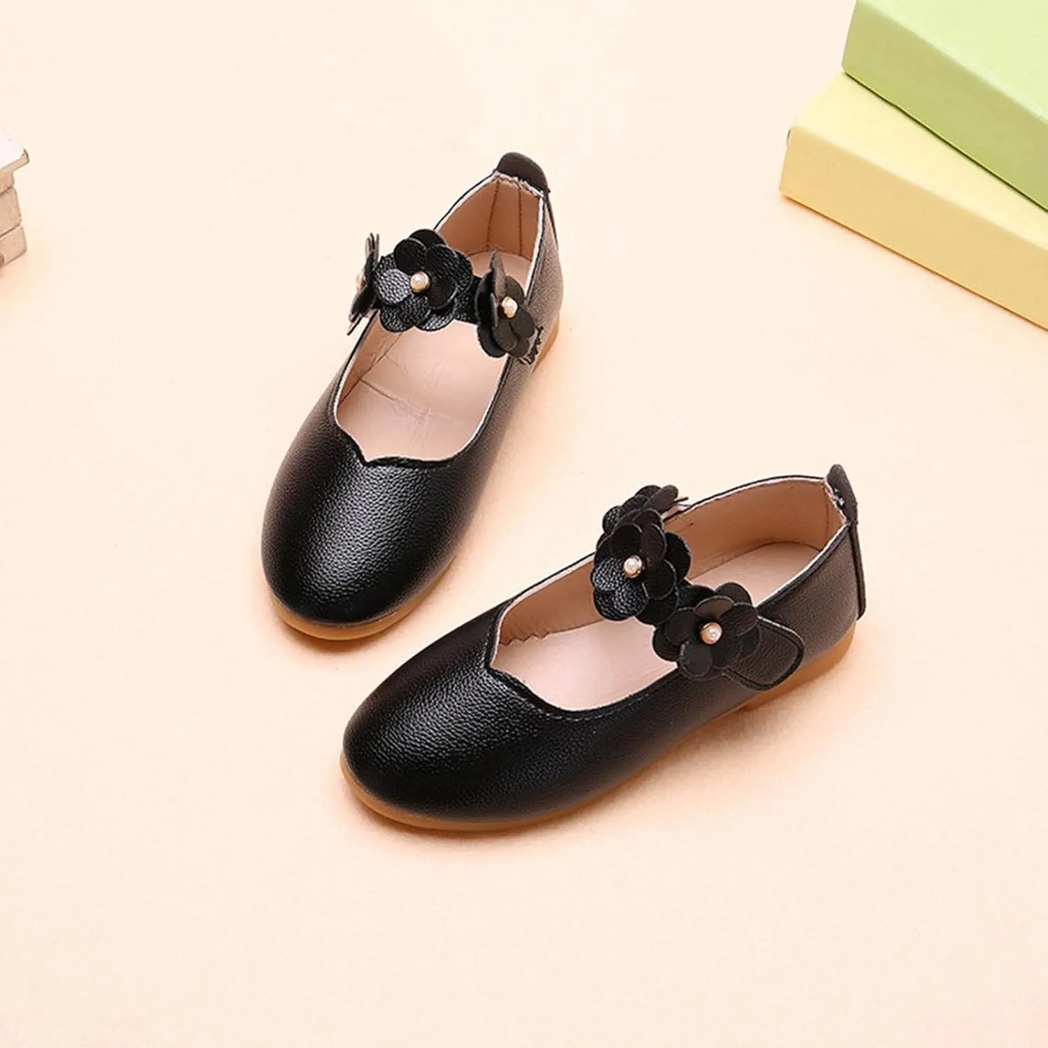 Flower Girl Shoes Cute Fashion Hollow Formal Shoes Soft Bottom Non-Slip Small Leather Shoes Princess Shoes, 5