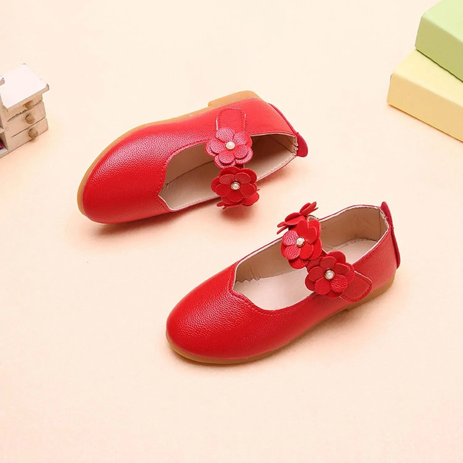 Flower Girl Shoes Cute Fashion Hollow Formal Shoes Soft Bottom Non-Slip Small Leather Shoes Princess Shoes, 5