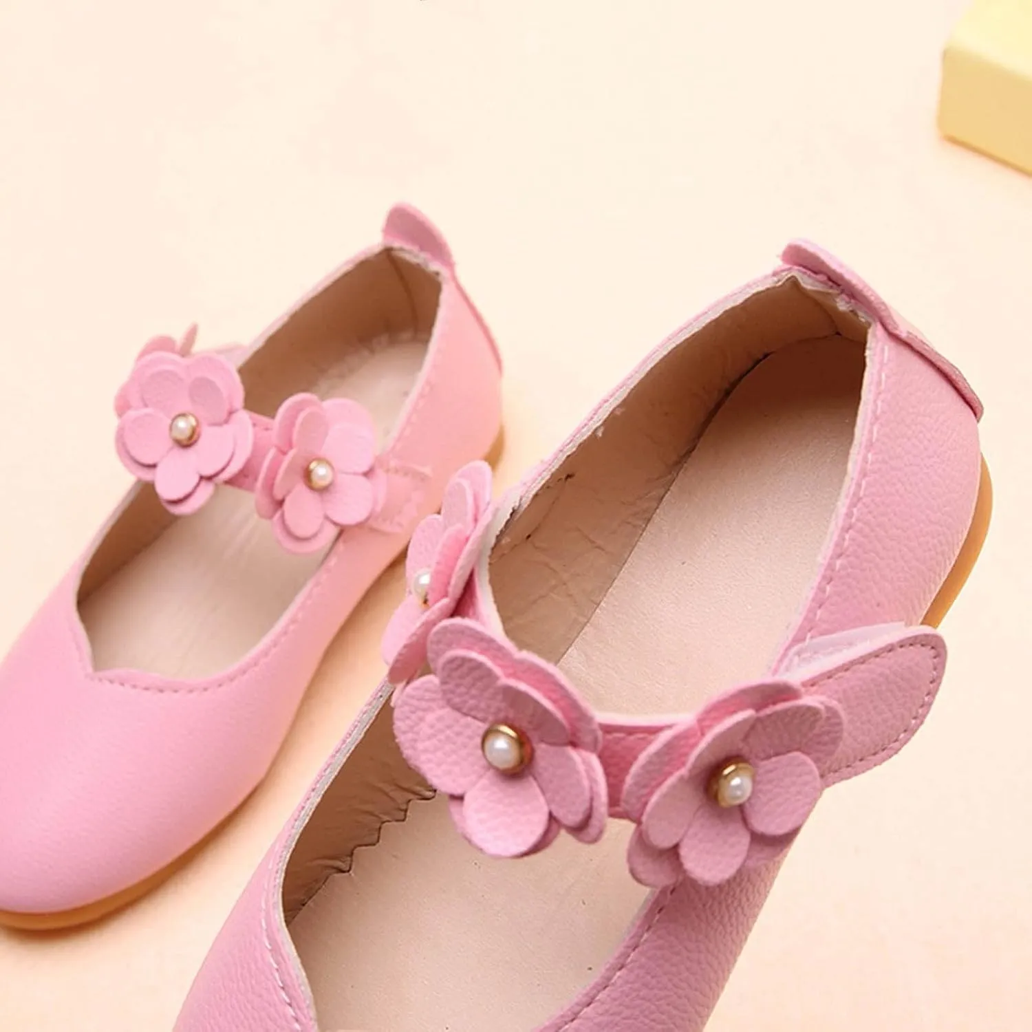 Flower Girl Shoes Cute Fashion Hollow Formal Shoes Soft Bottom Non-Slip Small Leather Shoes Princess Shoes, 5