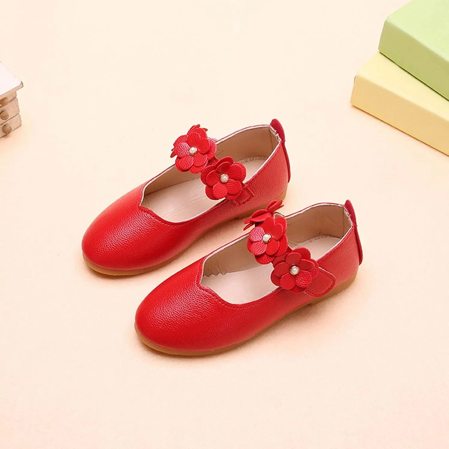 Flower Girl Shoes Cute Fashion Hollow Formal Shoes Soft Bottom Non-Slip Small Leather Shoes Princess Shoes, 5