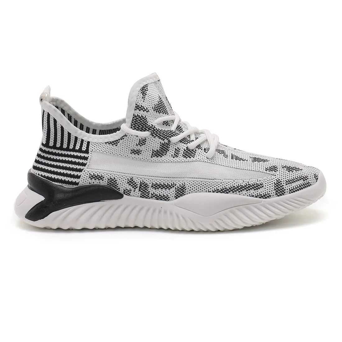Men's Grey Knit Slip On Trainers