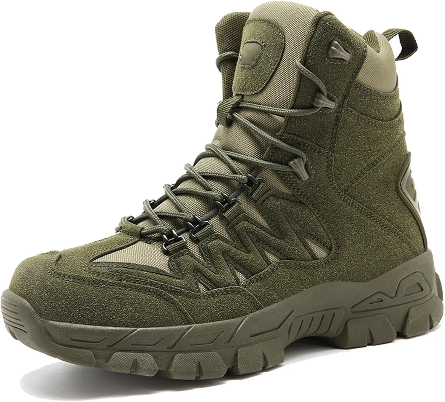 Men's Military Tactical Boots Suede Leather Army Motorcycle Combat Boots