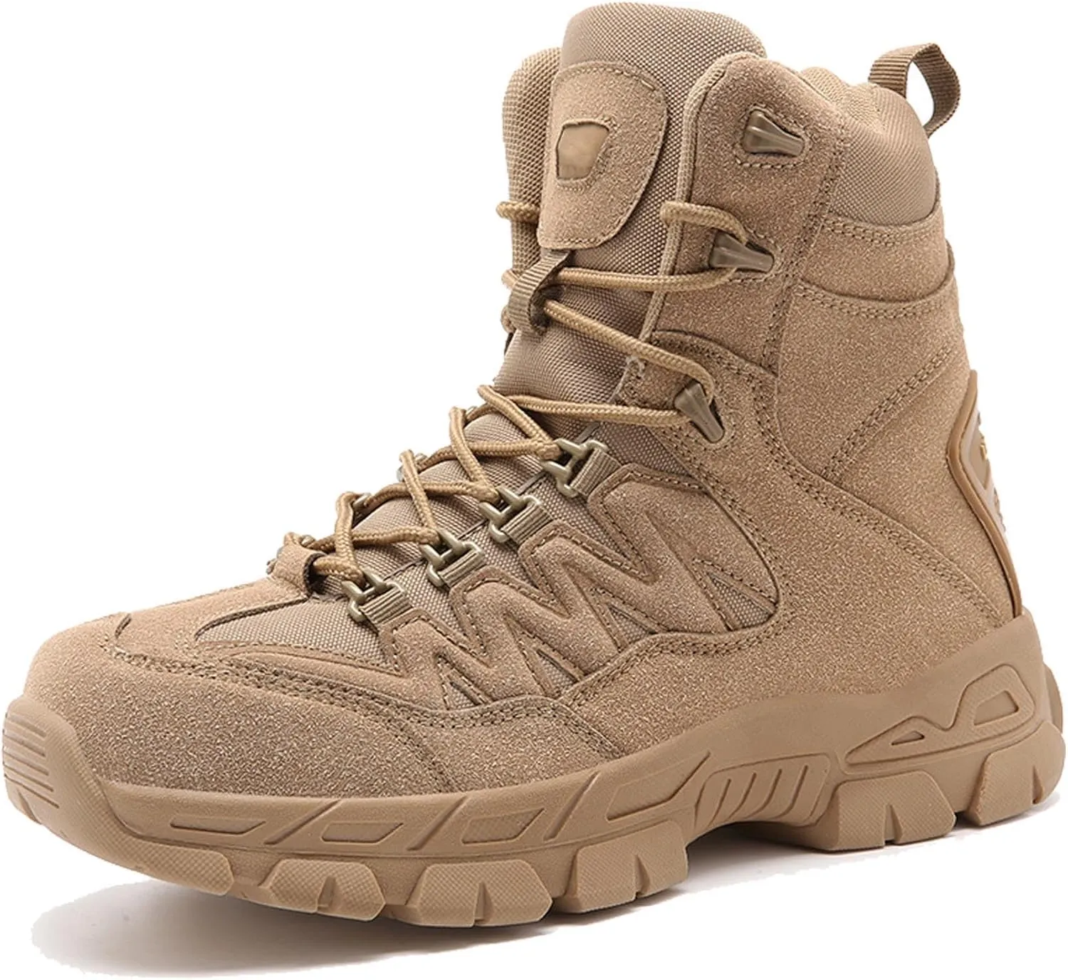 Men's Military Tactical Boots Suede Leather Army Motorcycle Combat Boots
