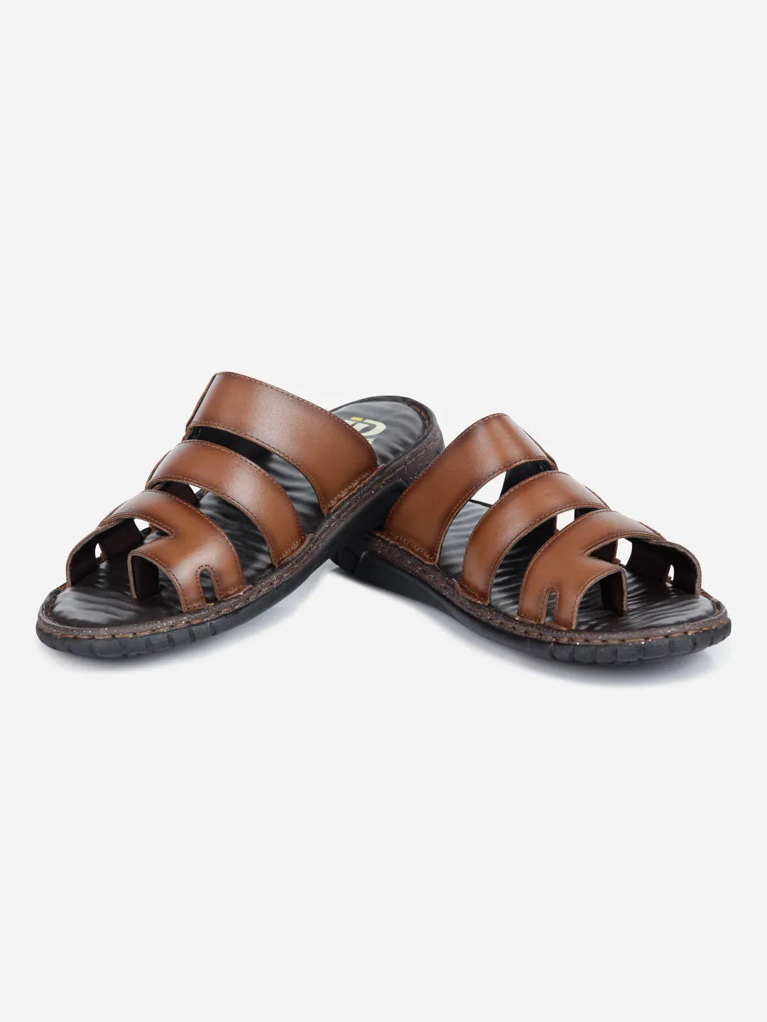 Men's Tan Slip On Sandal (ID4132)